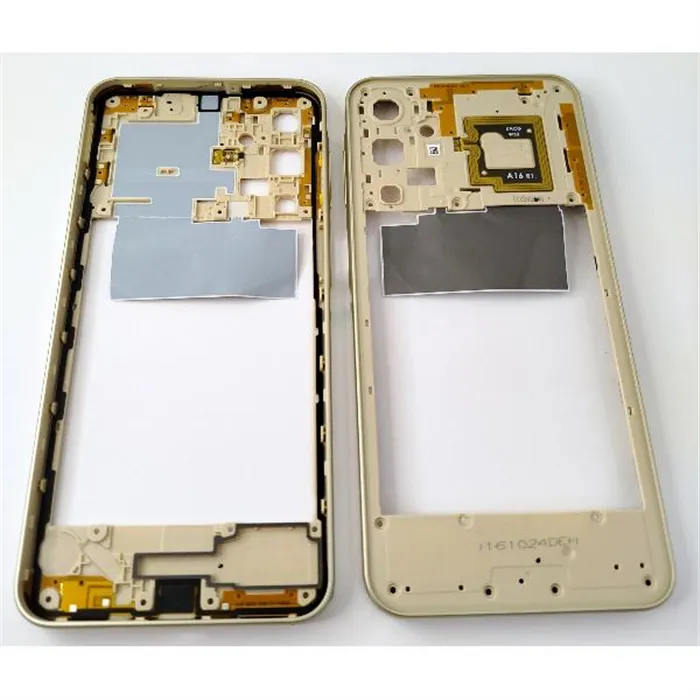 Carcasa o marco central dorado para Samsung Galaxy A16 4G A165 mas NFC