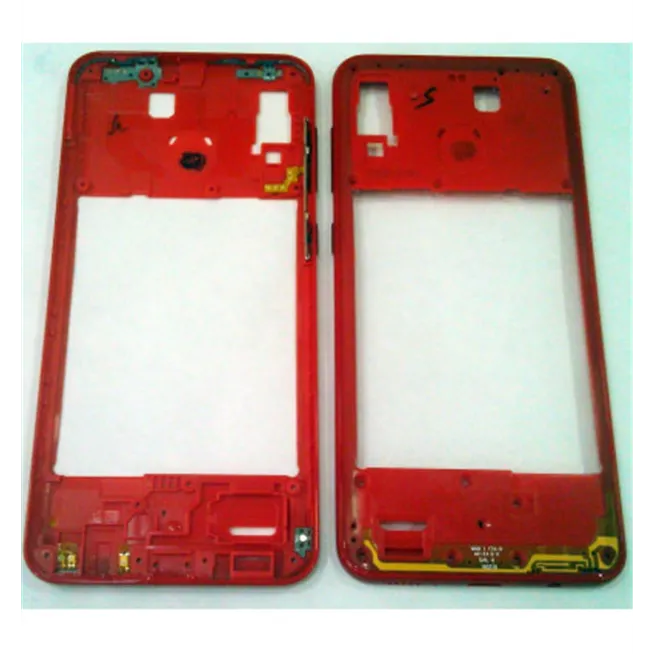 Carcasa central o marco rojo para Samsung Galaxy A20 A205 calidad premium A205FD SM-A205FD
