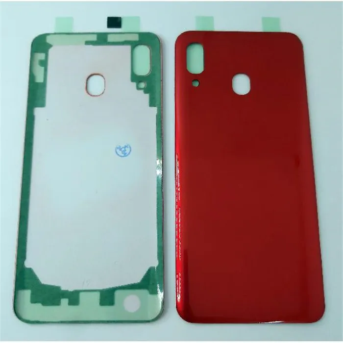 Tapa trasera o tapa bateria roja para Samsung Galaxy A20 A205