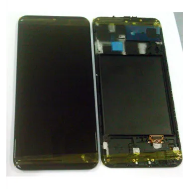 Pantalla lcd calidad OLED para Samsung Galaxy A20 A205 SM-A205F mas tactil negro mas marco negro compatible