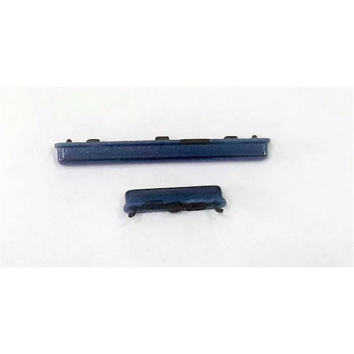 Set 2 botones azules para Samsung Galaxy A20 A205 A205FD SM-A205FD calidad premium
