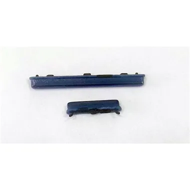Set 2 botones azules para Samsung Galaxy A20 A205 A205FD SM-A205FD calidad premium