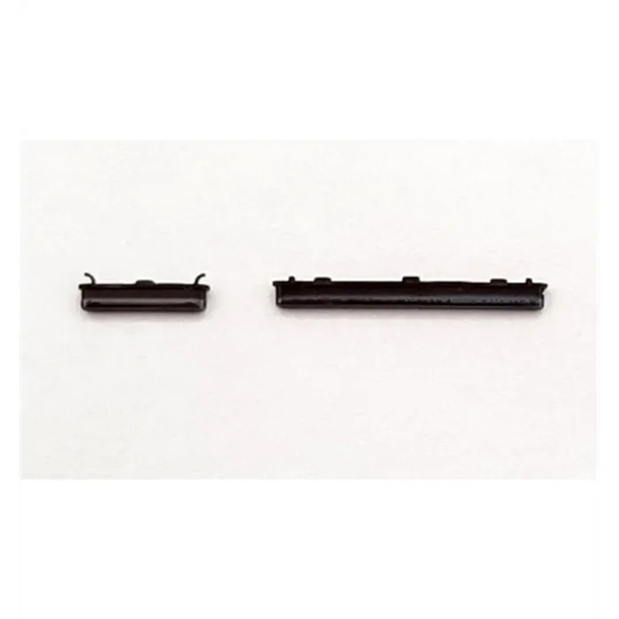 Set 2 botones negros para Samsung Galaxy A20 A205 A205FD SM-A205FD calidad premium