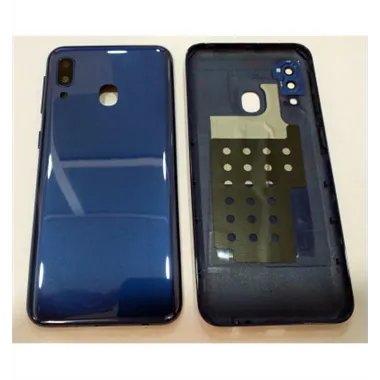 Tapa trasera o tapa bateria azul mas cubierta camara para Samsung Galaxy A20E SM-A202F A202F