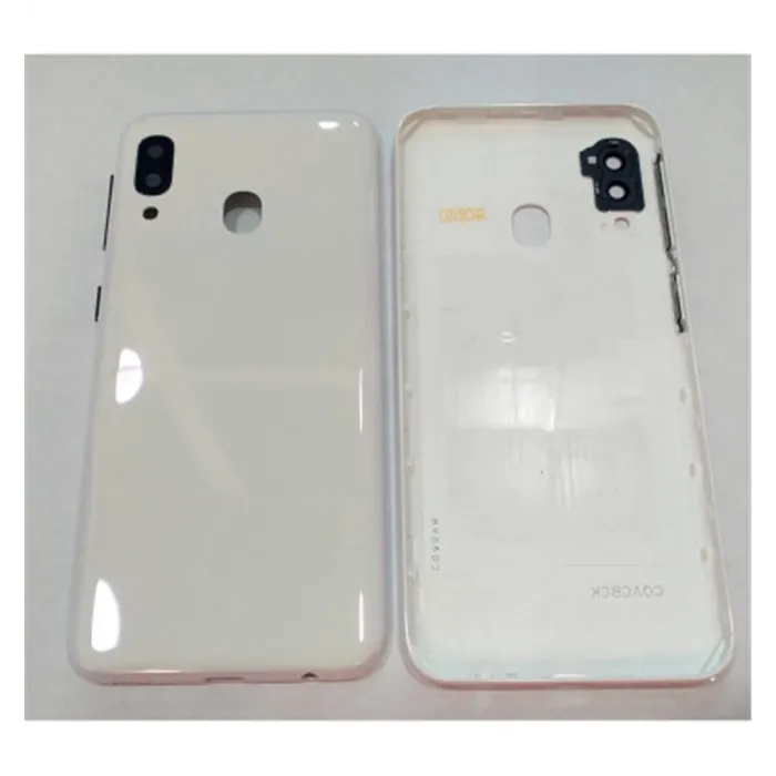 Tapa trasera o tapa bateria blanca mas cubierta camara para Samsung Galaxy A20E SM-A202F A202F
