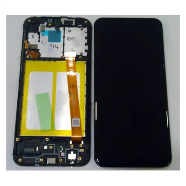 Samsung GH82-20186A GH82-20229A Galaxy A20E A202F pantalla lcd + táctil negro + marco premium Service Pack