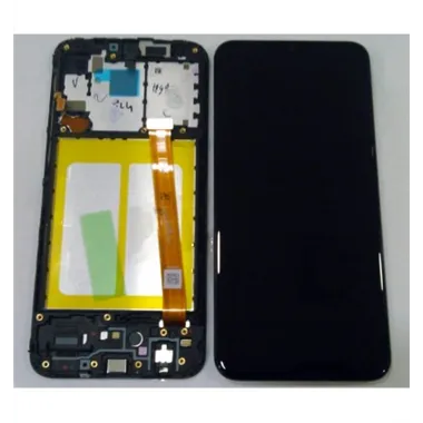Samsung GH82-20186A GH82-20229A Galaxy A20E A202F pantalla lcd + táctil negro + marco premium Service Pack