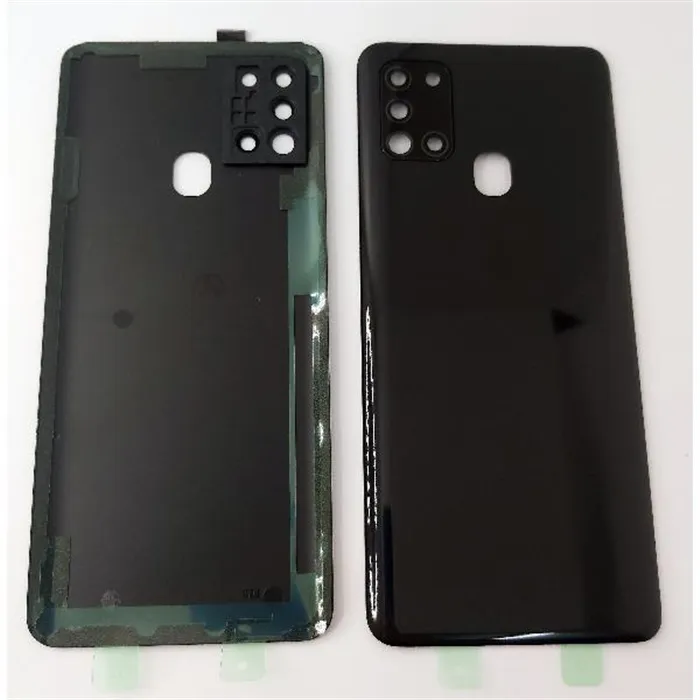 Tapa trasera o tapa bateria negra para Samsung Galaxy A21s A217 con lente de camara