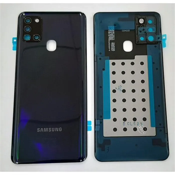 Tapa trasera o tapa bateria negra para Samsung Galaxy A21S SM-A217F SM-A21 GH82-22780A Service Pack