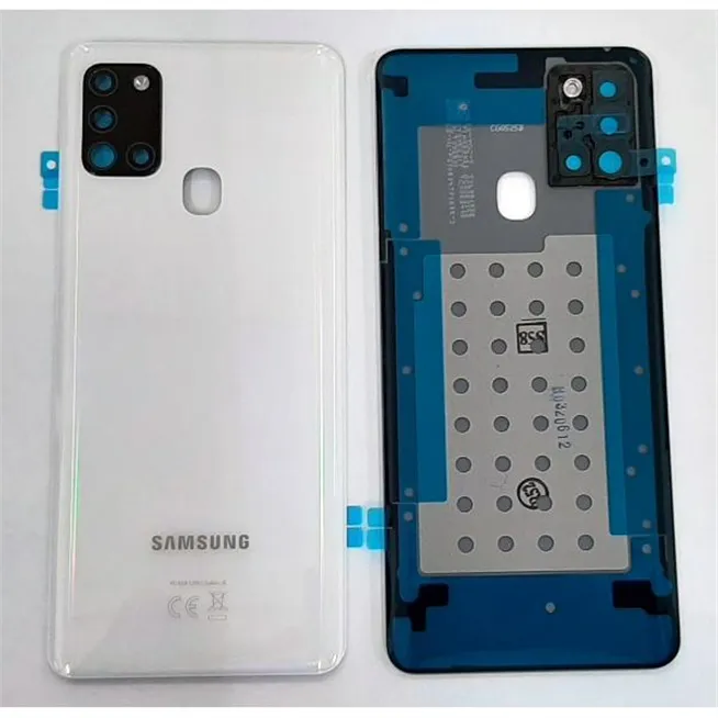 Tapa trasera o tapa bateria blanca para Samsung Galaxy A21S SM-A217F SM-A21 GH82-22780B Service Pack