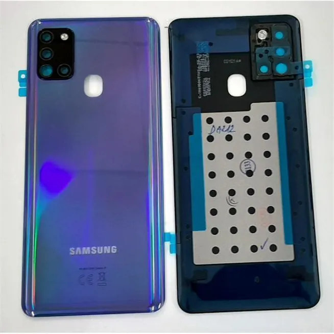 Tapa trasera o tapa bateria azul para Samsung Galaxy A21S SM-A217F SM-A21 GH82-22780C Service Pack