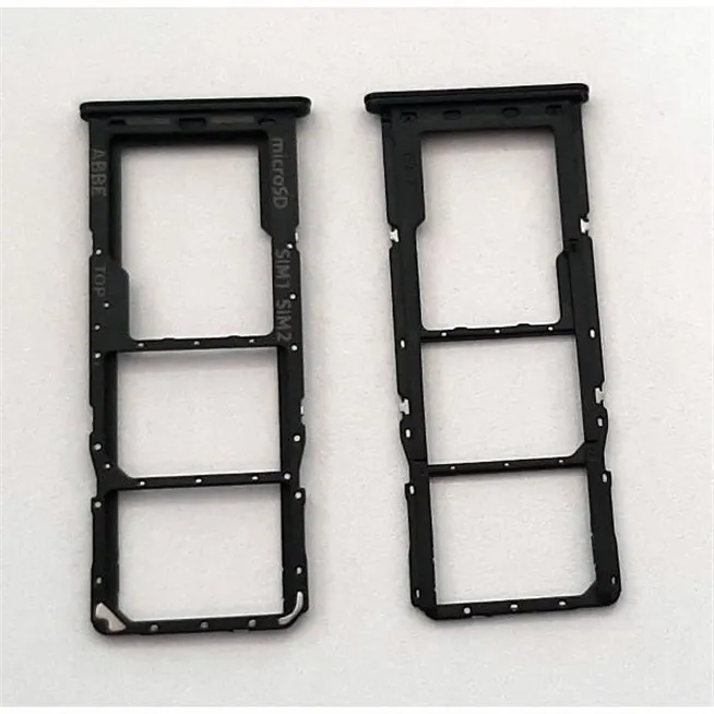 Soporte o bandeja dual sim negra para Samsung Galaxy A22 4G A225F SM-A225F A225 SM-A225 calidad premium