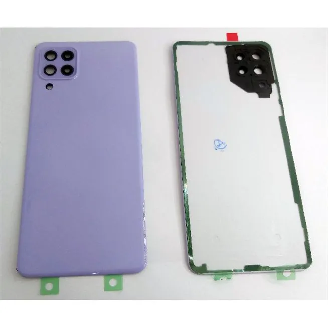 Tapa trasera o tapa bateria violeta mas cristales camara para Samsung Galaxy A22 4G A225