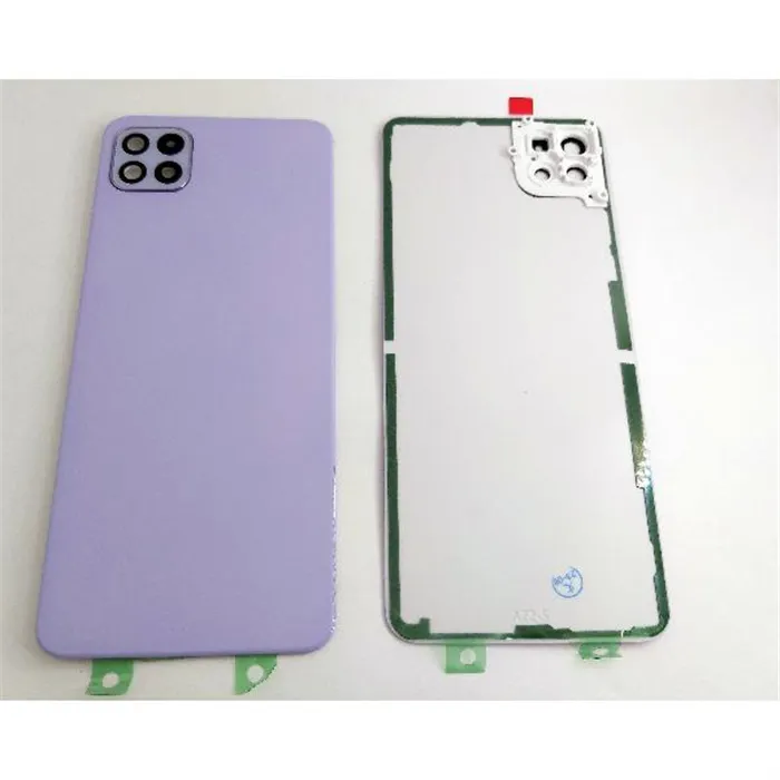 Tapa trasera o tapa bateria violeta para Samsung Galaxy A22 5G A226 mas cubierta camara