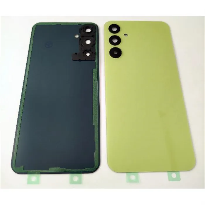 Tapa trasera o tapa bateria amarilla para Samsung Galaxy A25 5G A256 con cristal de camara