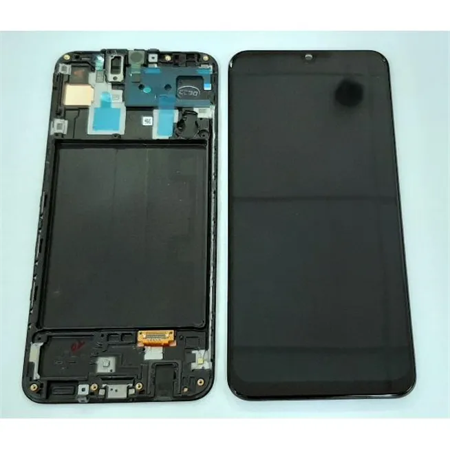 Pantalla lcd para Samsung Galaxy A30 GH82-19202A SM-A305F SM-A305D mas tactil negro mas marco negro Service Pack