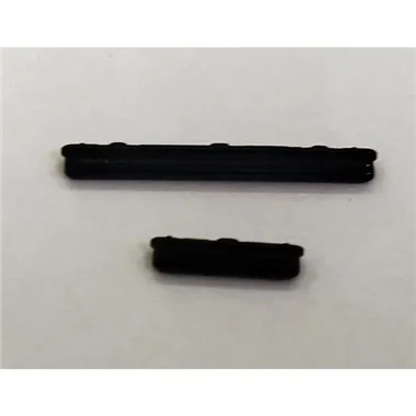 Set 2 botones negros para Samsung Galaxy A30S A50S SM-A307 SM-A507 calidad premium