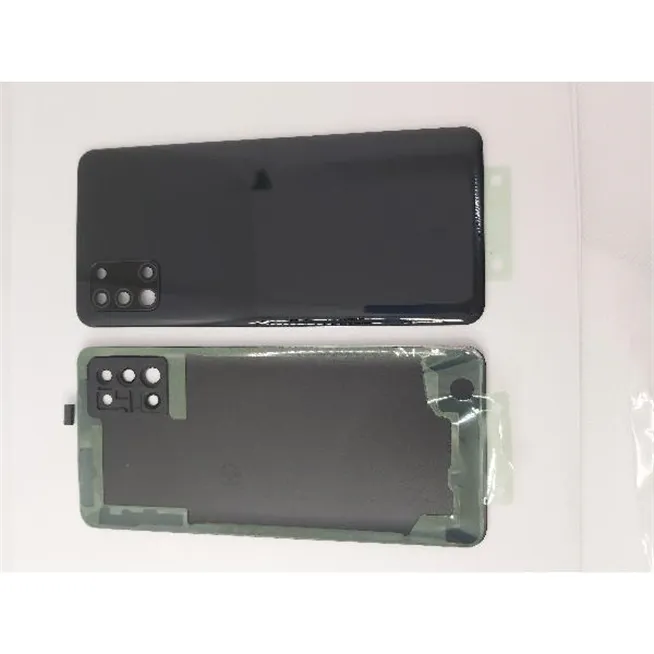 Tapa trasera o tapa bateria negra para Samsung Galaxy A31 A315F con lente de camara