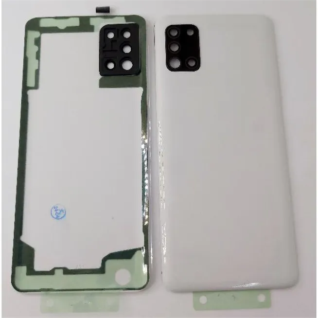 Tapa trasera o tapa bateria blanca para Samsung Galaxy A31 A315F con lente de camara