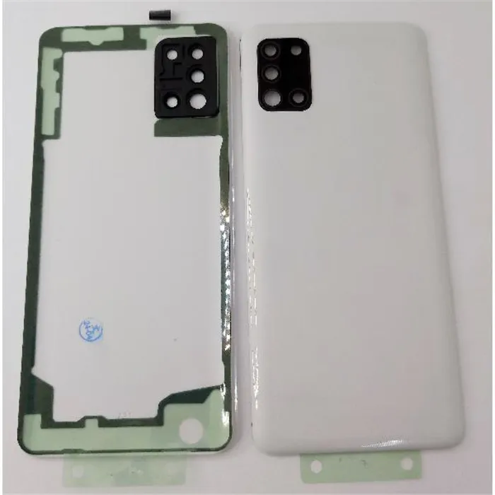 Tapa trasera o tapa bateria blanca para Samsung Galaxy A31 A315F con lente de camara