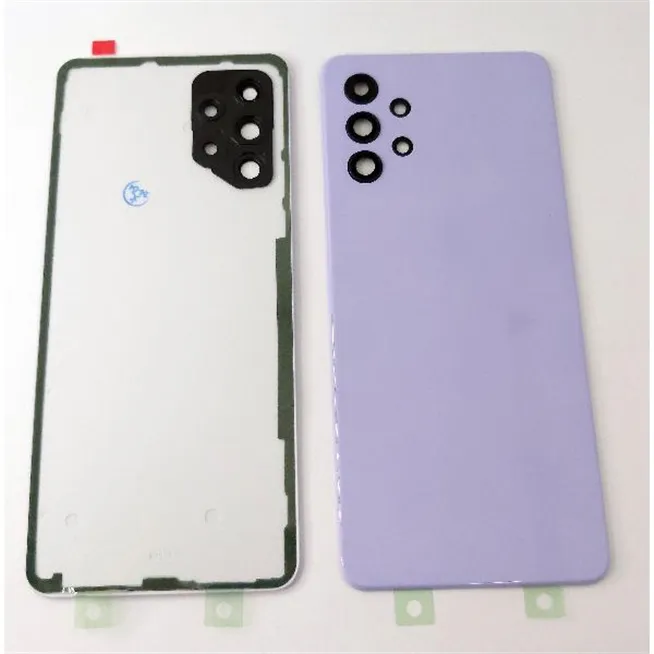 Tapa trasera o tapa bateria morada para Samsung Galaxy A32 A325 mas lente de camara