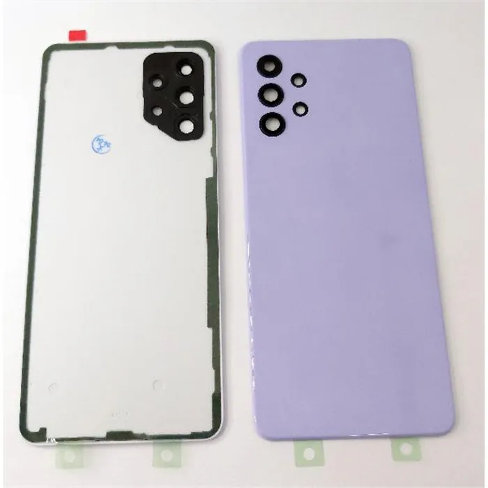 Tapa trasera o tapa bateria morada para Samsung Galaxy A32 A325 mas lente de camara