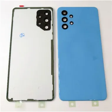 Tapa trasera o tapa bateria azul para Samsung Galaxy A32 A325 con lente de camara