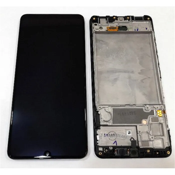 Pantalla para Samsung Galaxy A32 4G SM-A325B GH82-25579A GH82-25566A + táctil negro + Marco negro Service Pack Prem