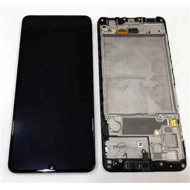 Pantalla para Samsung Galaxy A32 4G SM-A325B GH82-25579A GH82-25566A + táctil negro + Marco negro Service Pack Prem