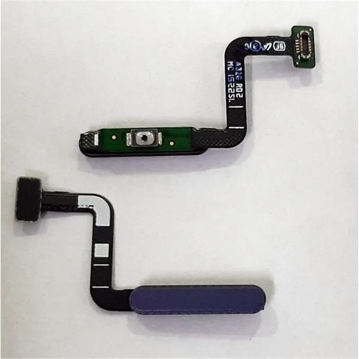 Boton power mas lector huella purpura para Samsung A32 5G SM-A326 calidad premium