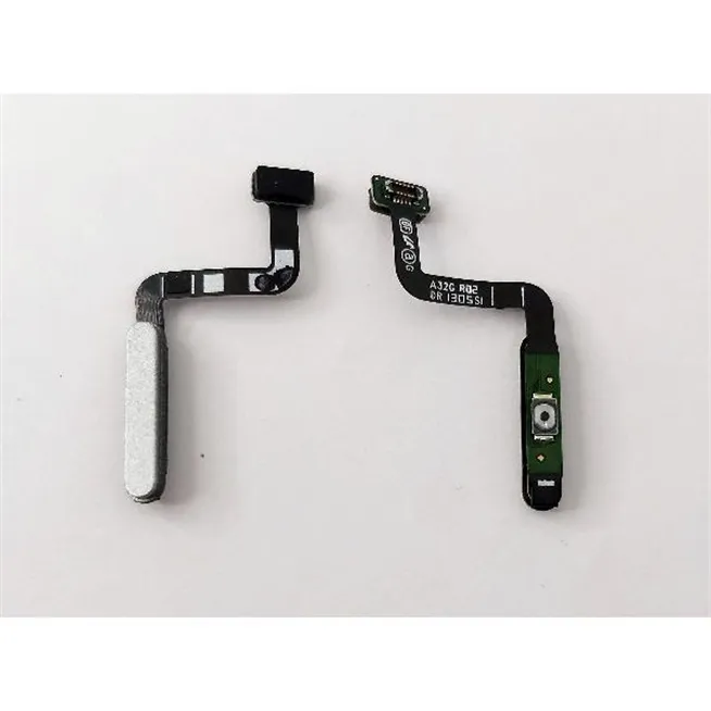 Boton power y sensor huella dactilar plata para Samsung Galaxy A32 5G A326 calidad premium