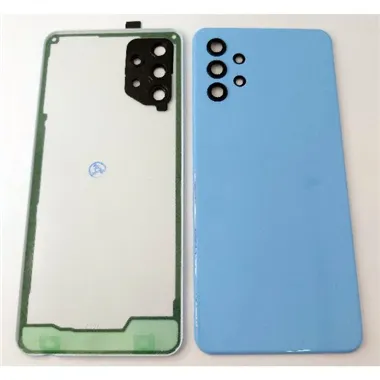 Tapa trasera o tapa bateria azul para Samsung Galaxy A32 5G A326 con lente de camara