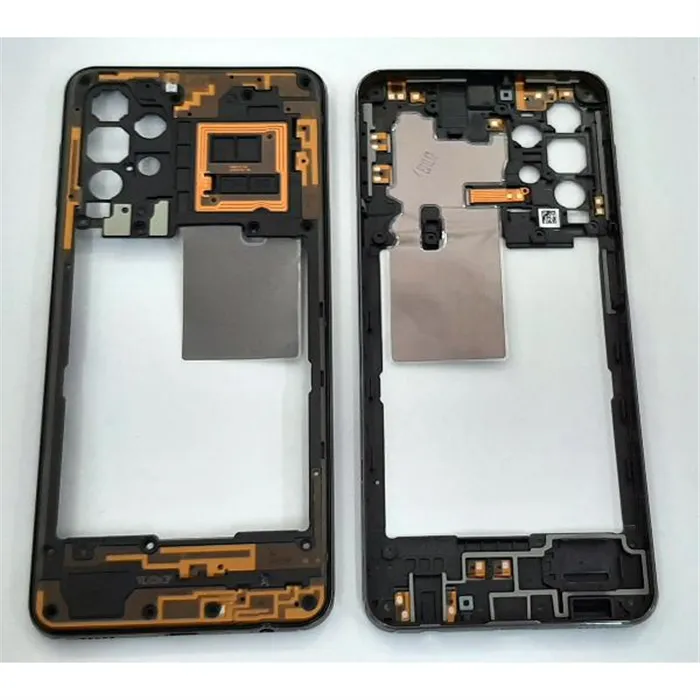 Carcasa central o marco gris para Samsung A32 5G SM-A326F SM-A326 A326F A326 calidad premium