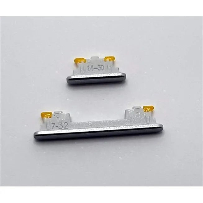 Set 2 botones platas para Samsung Galaxy A33 5G SM-A336 calidad premium