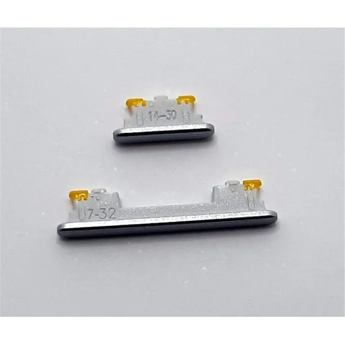 Set 2 botones platas para Samsung Galaxy A33 5G SM-A336 calidad premium