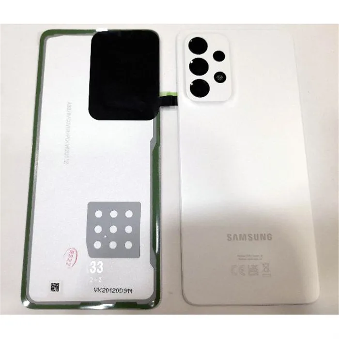 Tapa trasera o tapa bateria blanca para Samsung Galaxy A33 5G SM-A336 GH82-28042B Service Pack