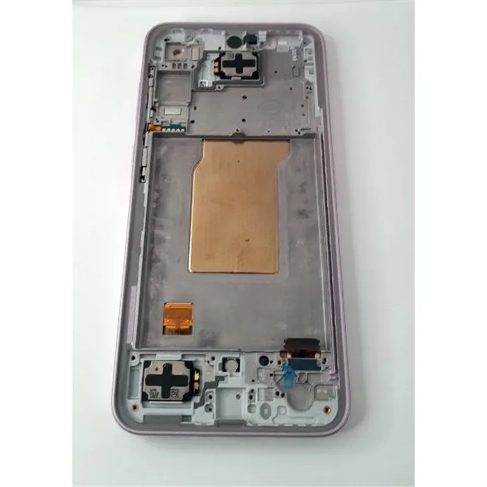 Pantalla lcd para Samsung Galaxy A35 5G A356B GH82-34221C mas tactil negro mas marco lavanda Service Pack