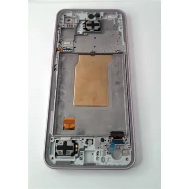 Pantalla lcd para Samsung Galaxy A35 5G A356B GH82-34221C mas tactil negro mas marco lavanda Service Pack