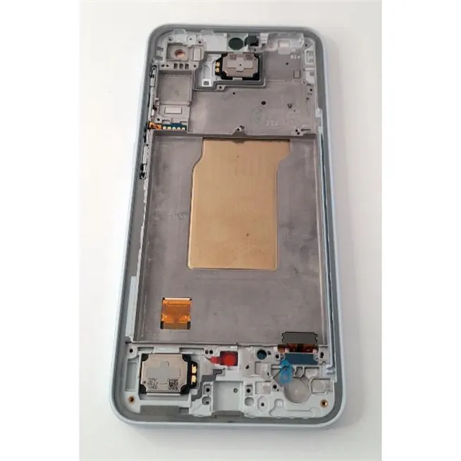Pantalla lcd para Samsung Galaxy A35 5G A356B GH82-34221B mas tactil negro mas marco azul claro Service Pack