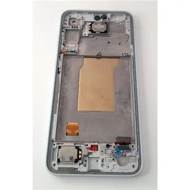 Pantalla lcd para Samsung Galaxy A35 5G A356B GH82-34221B mas tactil negro mas marco azul claro Service Pack
