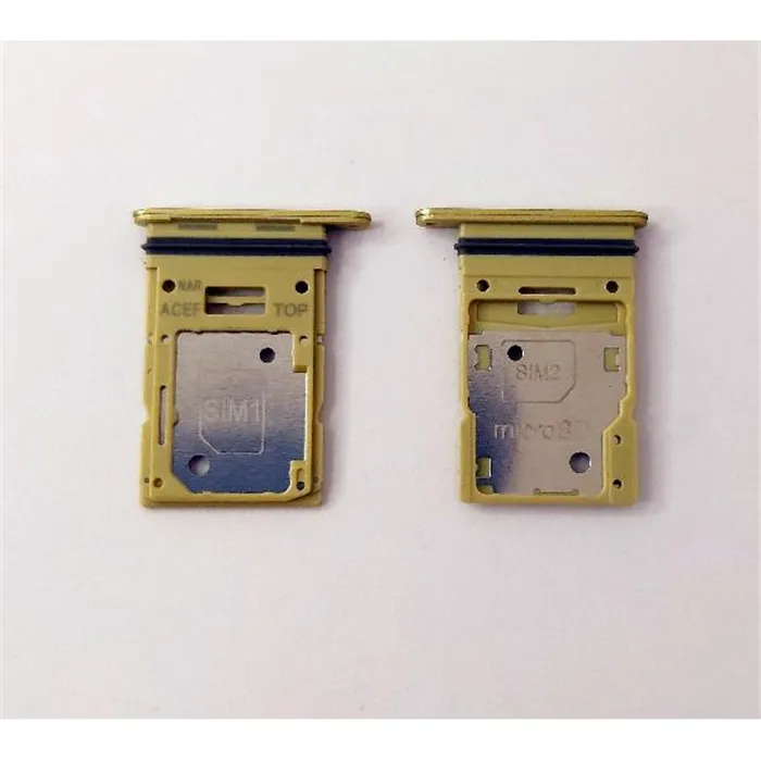 Soporte o bandeja sim amarilla Dual sim para Samsung Galaxy A35 calidad premium