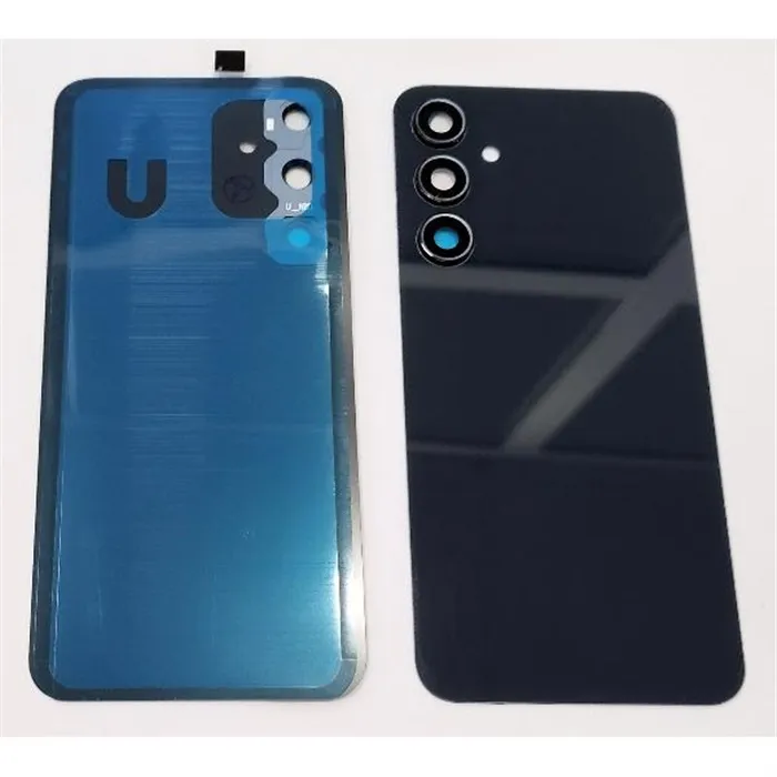 Tapa trasera o tapa bateria negra para Samsung Galaxy A35 con lente de camara