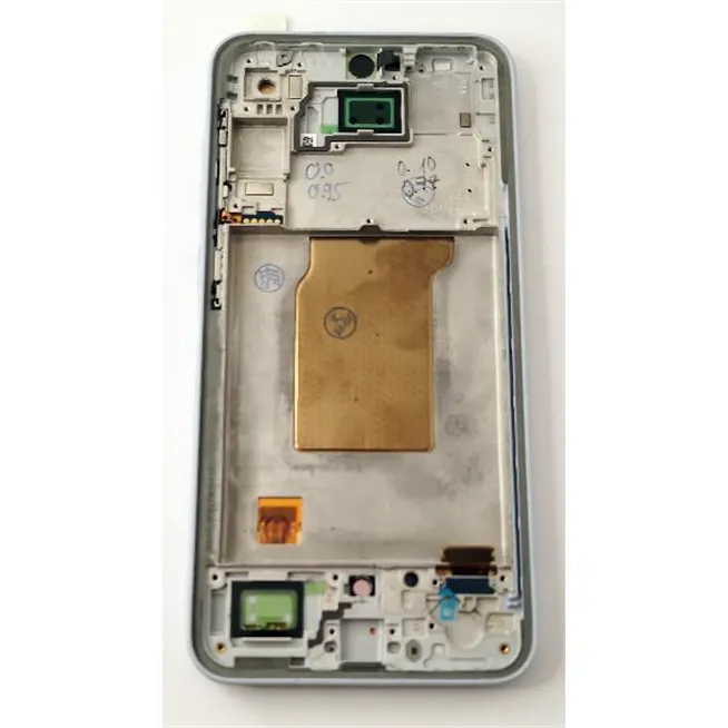 Pantalla lcd para Samsung Galaxy A35 mas tactil negro con marco azul calidad Oled