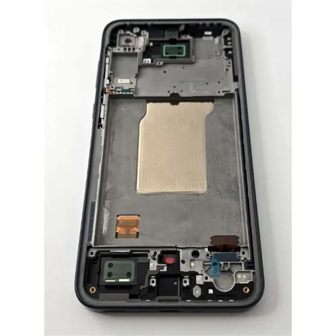 Pantalla lcd para Samsung Galaxy A35 5G A356B mas tactil negro con marco azul navy GH82-34221A Service Pack