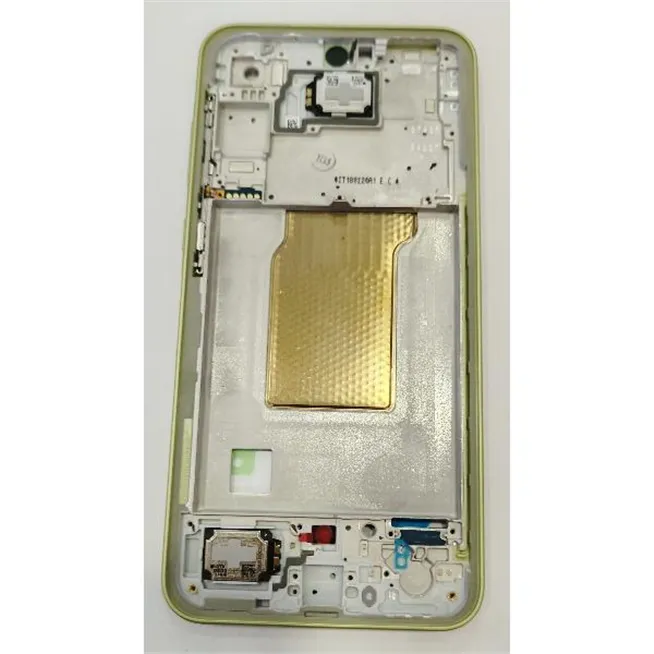 Carcasa o marco central amarillo para Samsung Galaxy A35 5G SM-A356 GH82-34225D Service Pack