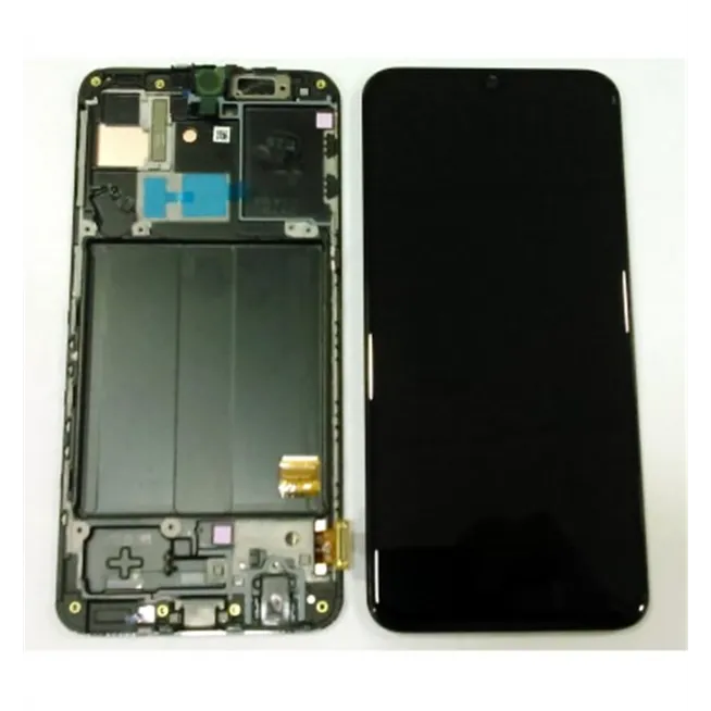Samsung GH82-19672A Galaxy A40 2019 A405F pantalla Lcd + tactil negro + marco premium Service Pack