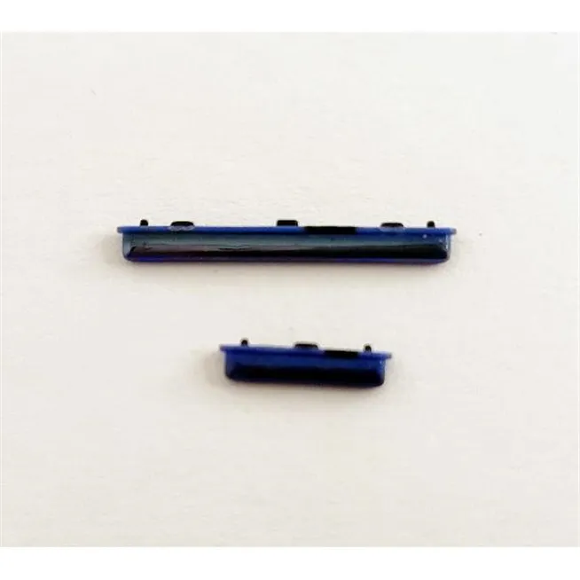 Set 2 botones azules para Samsung Galaxy A41 SM-A415F SM-A415 A415F A415 calidad premium