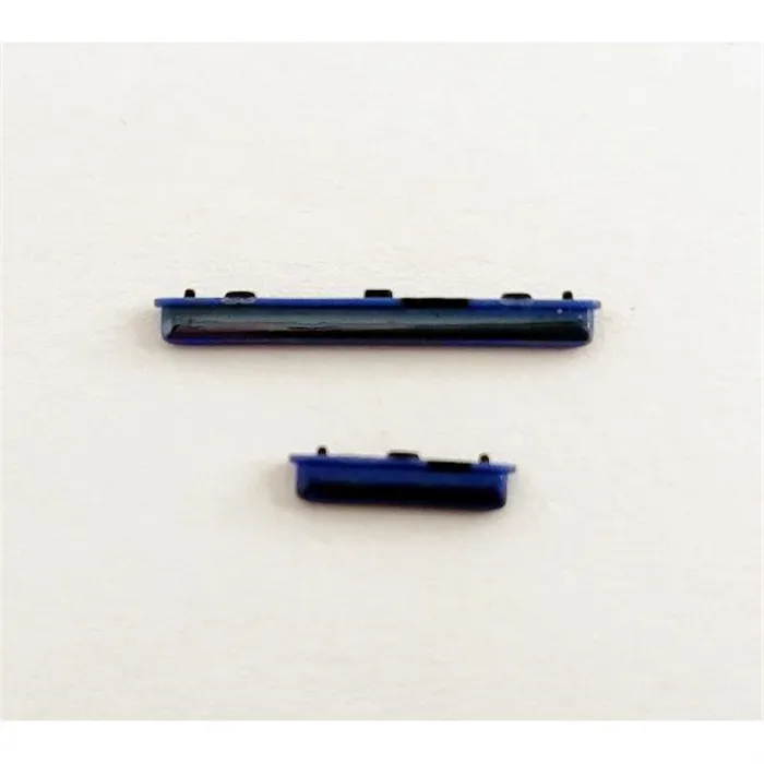 Set 2 botones azules para Samsung Galaxy A41 SM-A415F SM-A415 A415F A415 calidad premium
