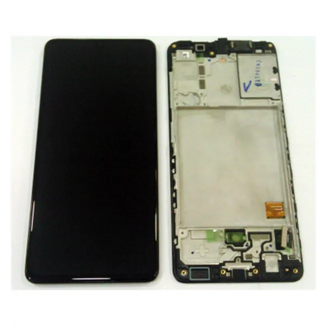 Pantalla lcd para Samsung Galaxy A41 A415F GH82-22860A mas táctil negro + marco negro Premium Service Pack
