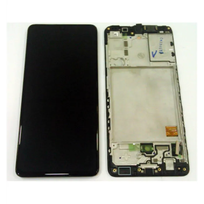 Pantalla lcd para Samsung Galaxy A41 A415F GH82-22860A mas táctil negro + marco negro Premium Service Pack